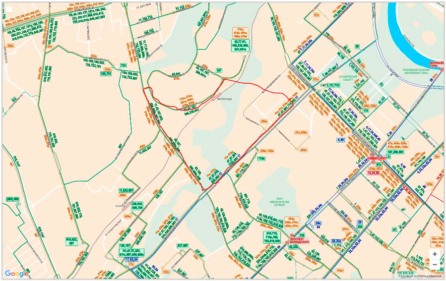 Маршрут, соединяющий район Матвеевское с Мичуринским проспектом и строящимися станциями метро, открывает доступ к 131 поликлинике в районе Раменки и пр. объектам социальной инфраструктуры.